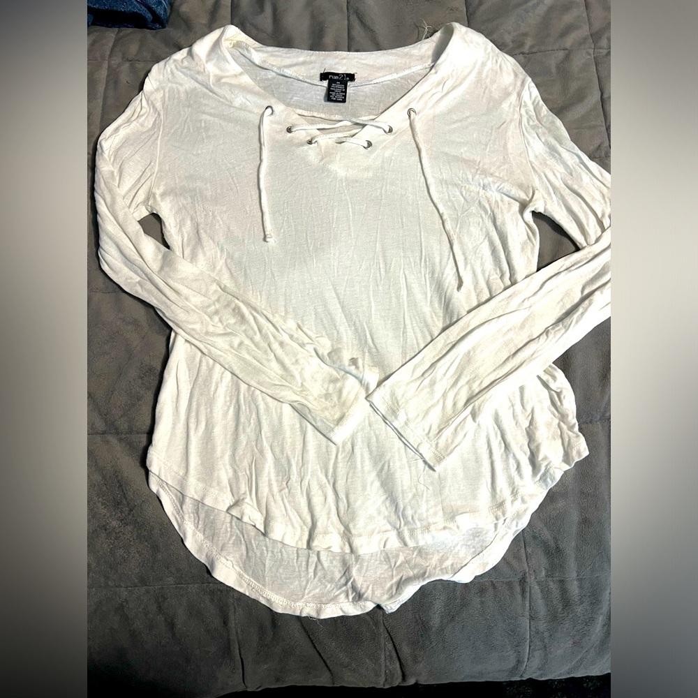rue21 white long sleeve